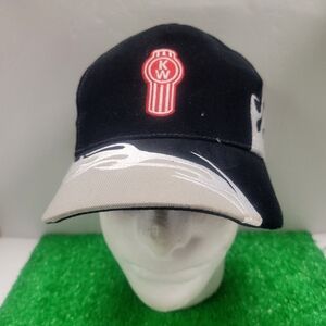 Vtg Kenworth Hat Trucking Company Flames Fire Baseball Cap Y2k  Strap Adjustable